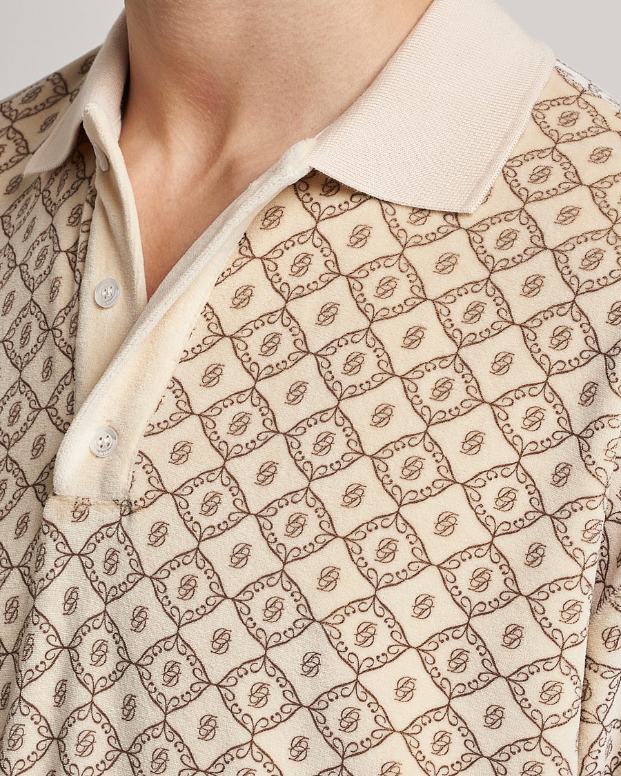 Mies | Pikeet | Drôle de Monsieur | Monogram Terry Polo Off White