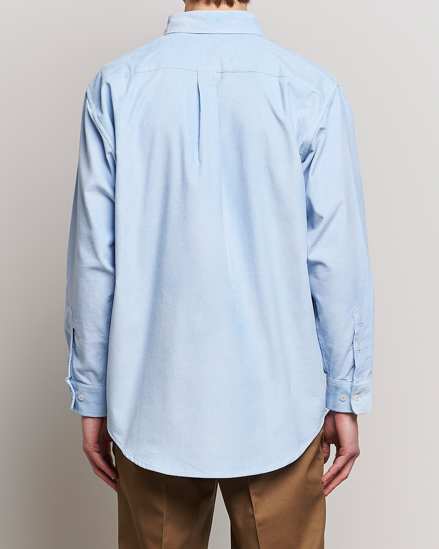 Mies | Kauluspaidat | Drôle de Monsieur | Fleur Corduroy Shirt Light Blue