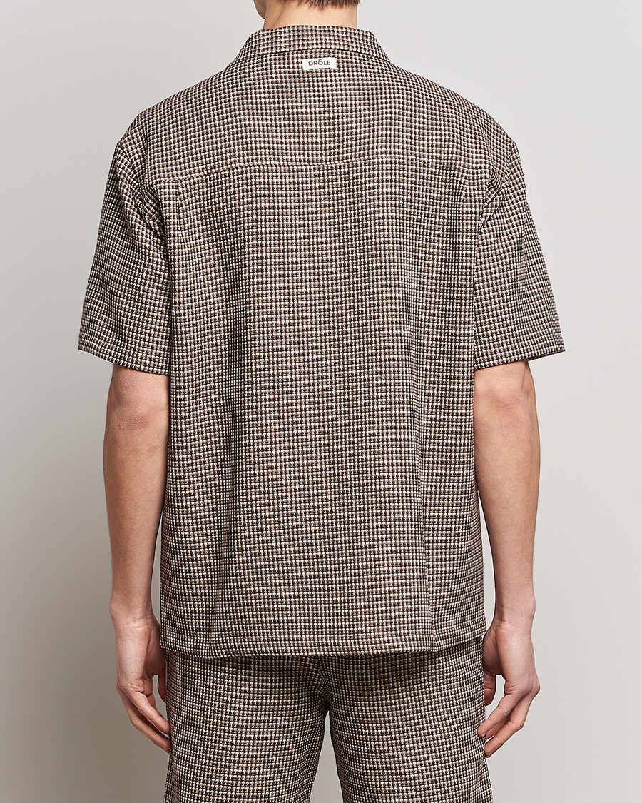 Mies | Kauluspaidat | Drôle de Monsieur | Jacquard Bowling Shirt Brown