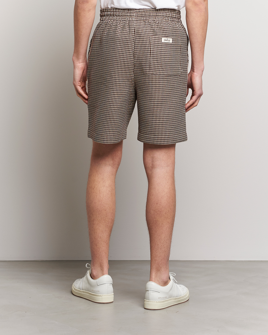 Mies | Shortsit | Drôle de Monsieur | Jacquard Drawstring Shorts Brown