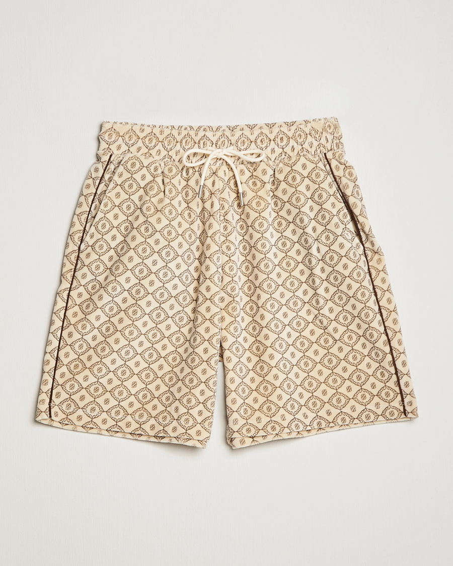 Mies | Shortsit | Drôle de Monsieur | Monogram Terry Shorts Off White