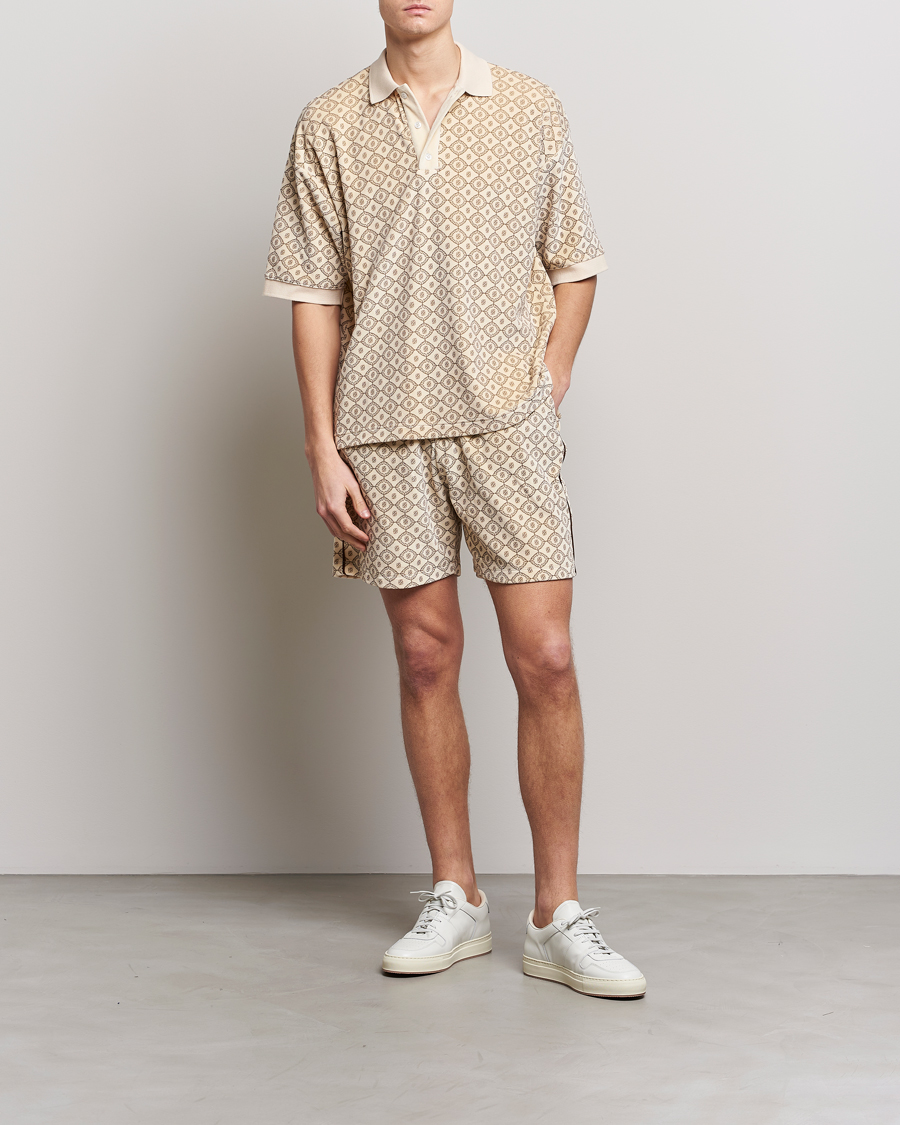 Mies | Shortsit | Drôle de Monsieur | Monogram Terry Shorts Off White