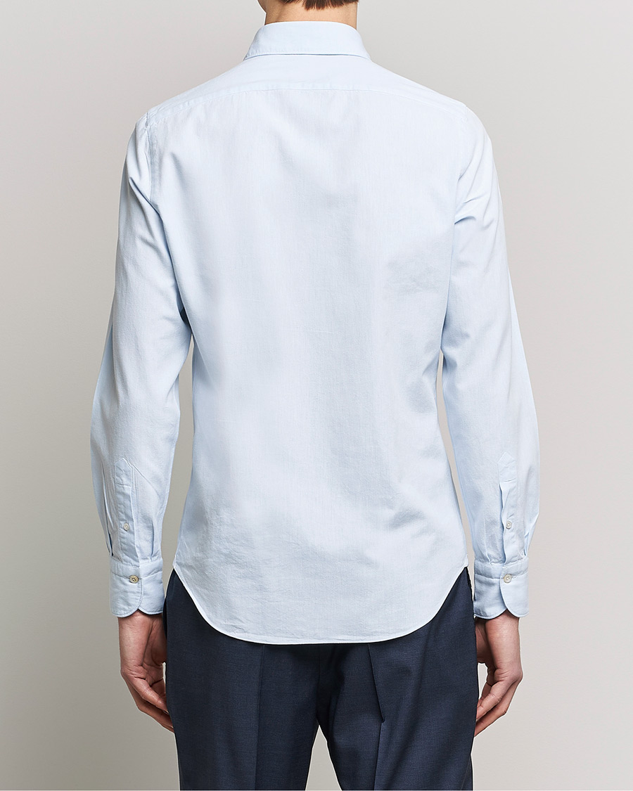 Mies | Kauluspaidat | Finamore Napoli | Tokyo Slim Chambray Shirt Light Blue