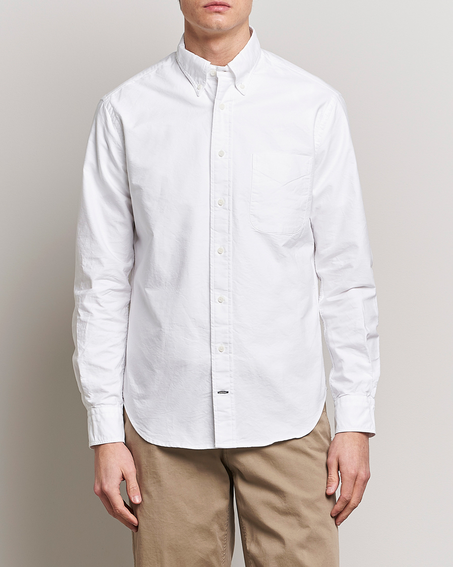 Mies | Preppy Authentic | Gitman Vintage | Button Down Oxford Shirt White