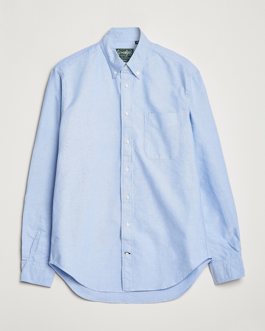 Mies | Kauluspaidat | Gitman Vintage | Button Down Oxford Shirt Light Blue