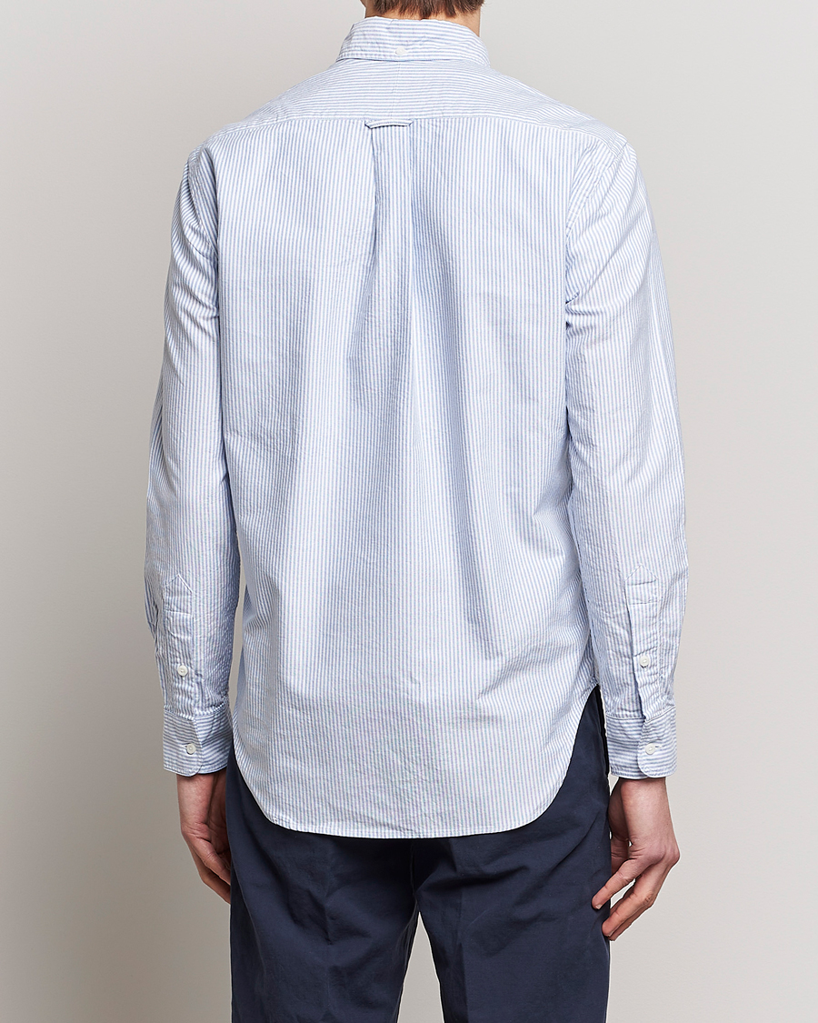 Mies | Kauluspaidat | Gitman Vintage | Button Down Oxford Shirt Blue Stripe