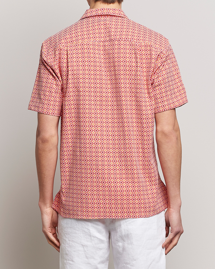 Mies | Kauluspaidat | Gitman Vintage | Summer Ready Jacquard Camp Shirt Rosa