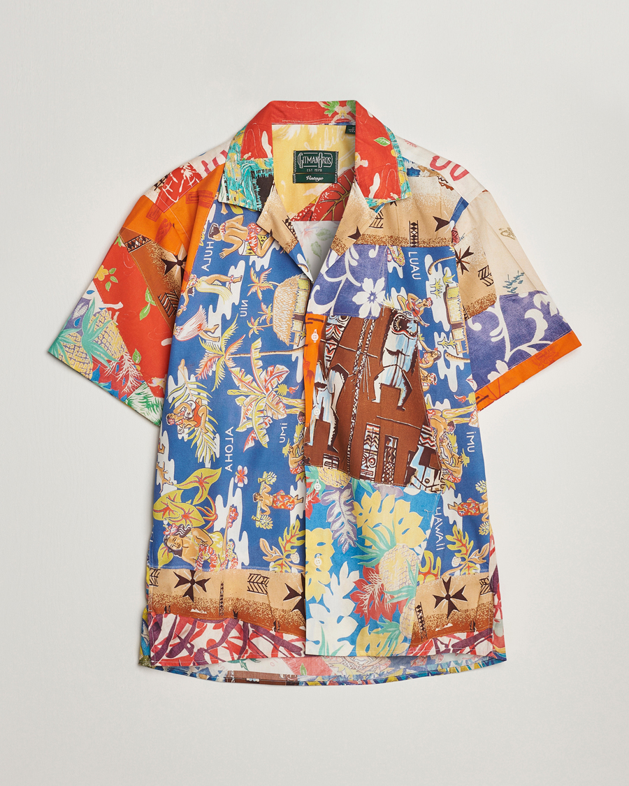 Mies | Kauluspaidat | Gitman Vintage | Aloha Quilt Camp Shirt Multicolor