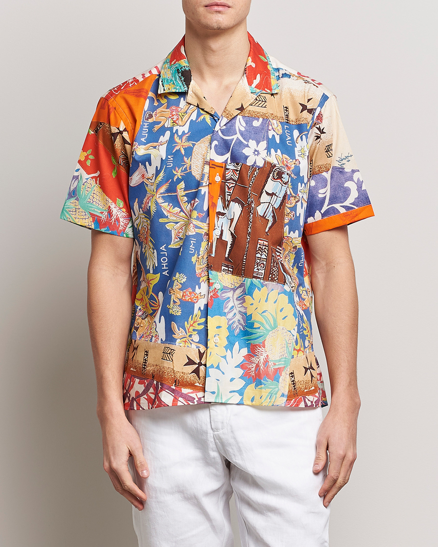 Mies | Kauluspaidat | Gitman Vintage | Aloha Quilt Camp Shirt Multicolor