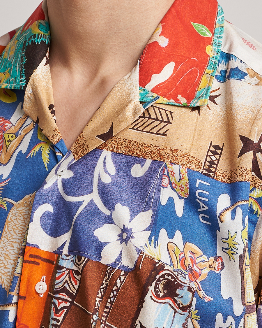 Mies | Kauluspaidat | Gitman Vintage | Aloha Quilt Camp Shirt Multicolor