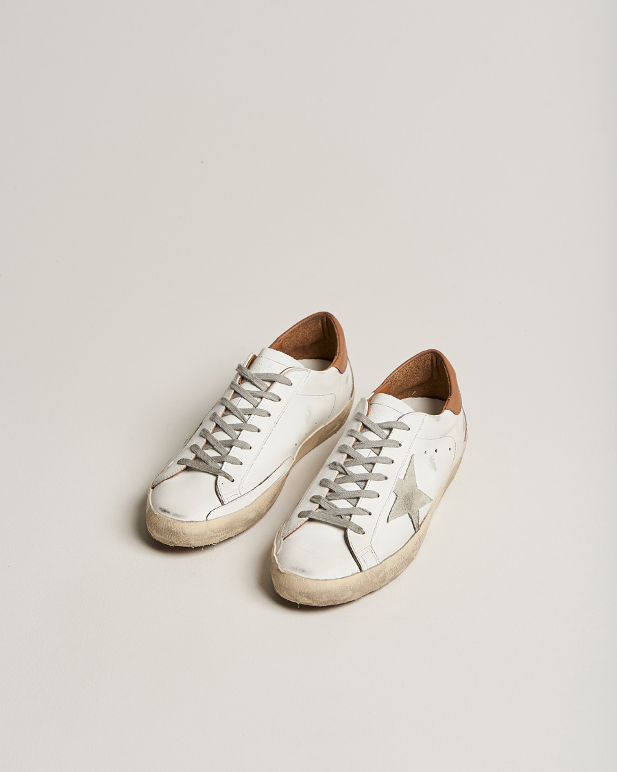 Mies |  | Golden Goose Deluxe Brand | Super-Star Sneakers White/Brown