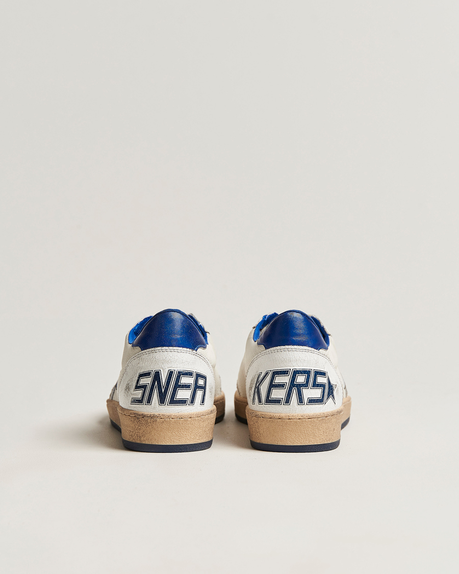 Mies | Golden Goose Deluxe Brand Ball Star Sneakers White/Blue | Golden Goose | Deluxe Brand Ball Star Sneakers White/Blue