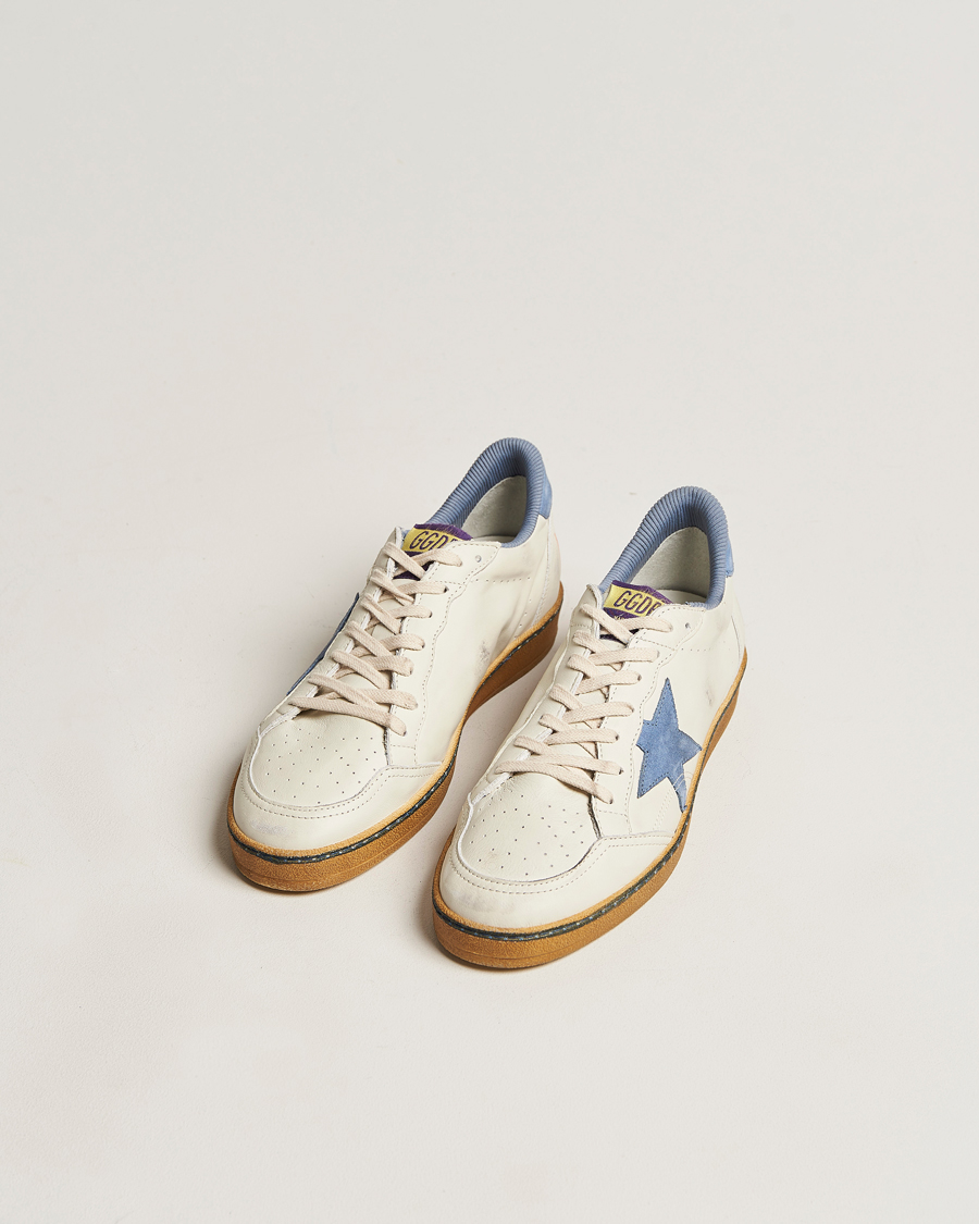 Mies | Golden Goose Deluxe Brand | Golden Goose Deluxe Brand | Ball Star Sneakers White/Powder Blue