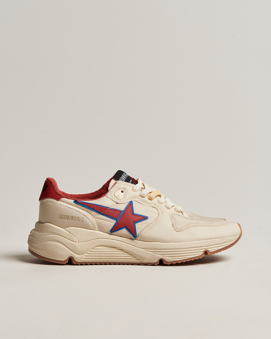 Mies | Golden Goose Deluxe Brand Running Sole Sneakers White/Red | Golden Goose | Deluxe Brand Running Sole Sneakers White/Red
