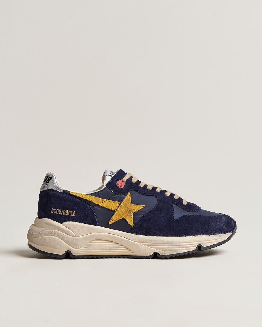 Mies | Golden Goose Deluxe Brand Running Sole Sneakers Navy/Mustard | Golden Goose | Deluxe Brand Running Sole Sneakers Navy/Mustard