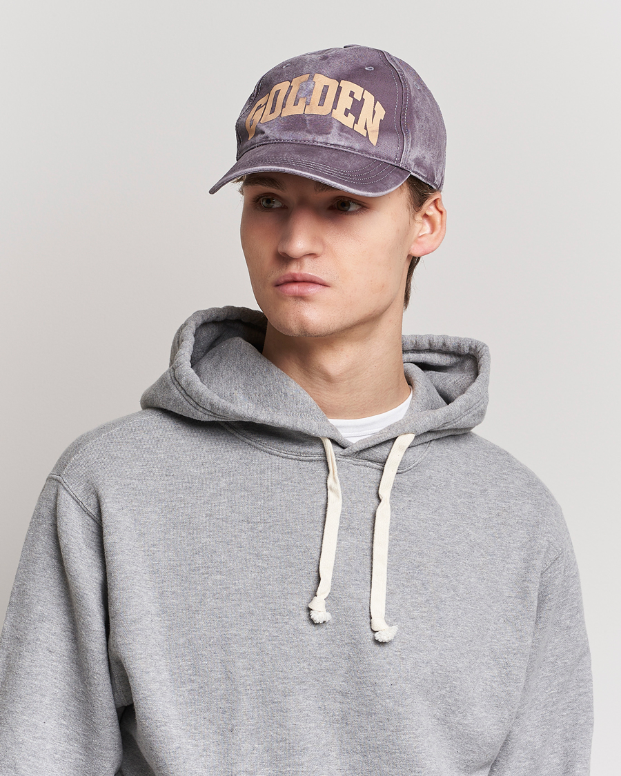 Mies | Luxury Brands | Golden Goose Deluxe Brand | Distressed Cotton Baseball Cap Marzipan