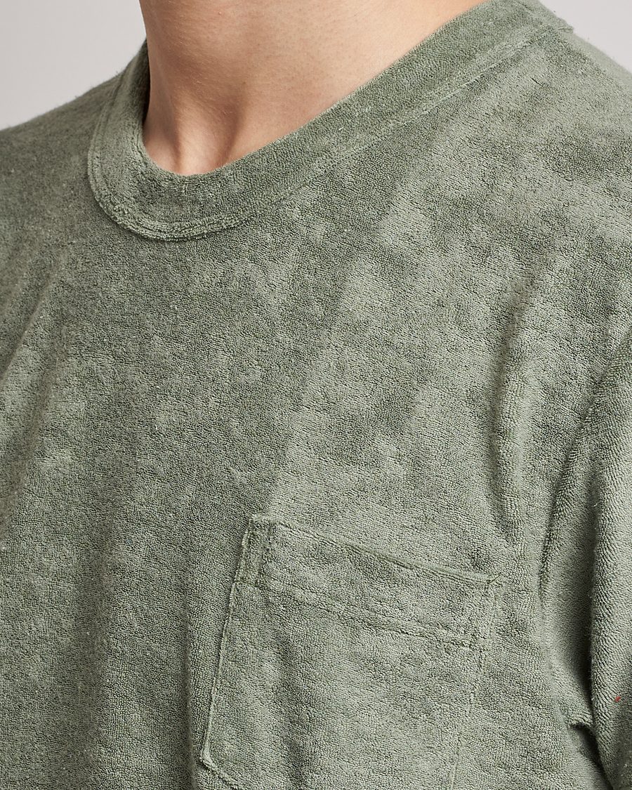 Mies | T-paidat | Howlin' | Fons Cotton Blend Terry Pocket Tee Agave