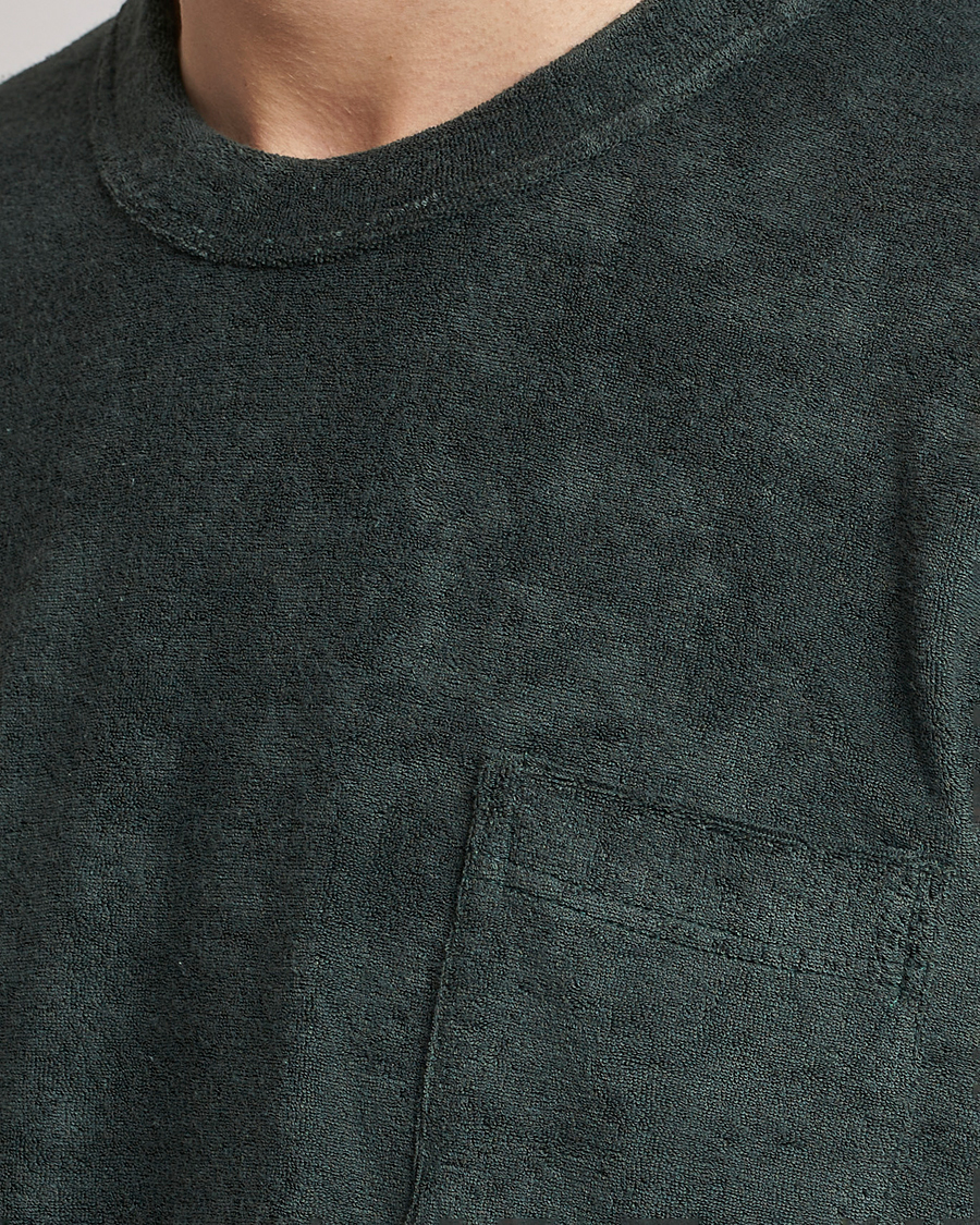 Mies | T-paidat | Howlin' | Fons Cotton Blend Terry Pocket Tee Greenish