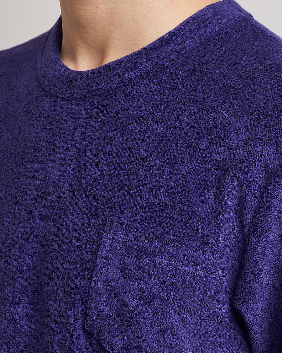 Mies | T-paidat | Howlin' | Fons Cotton Blend Terry Pocket Tee Purple Eyes