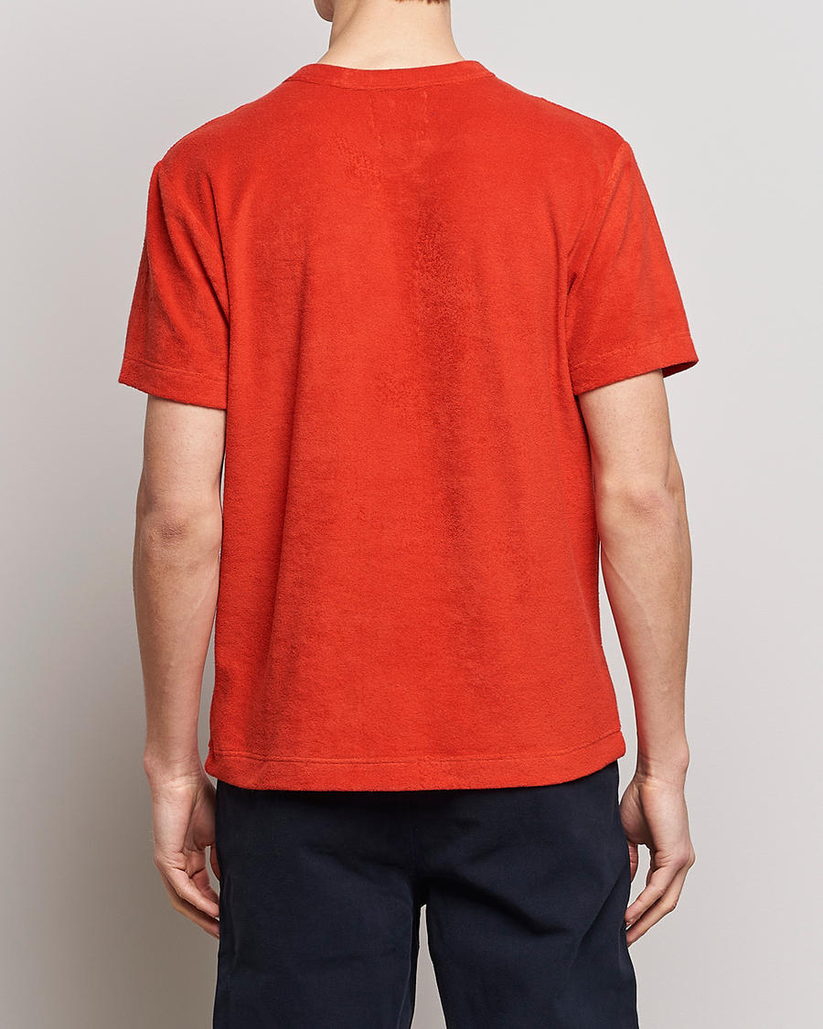 Mies | T-paidat | Howlin' | Fons Cotton Blend Terry Pocket Tee Red Sky