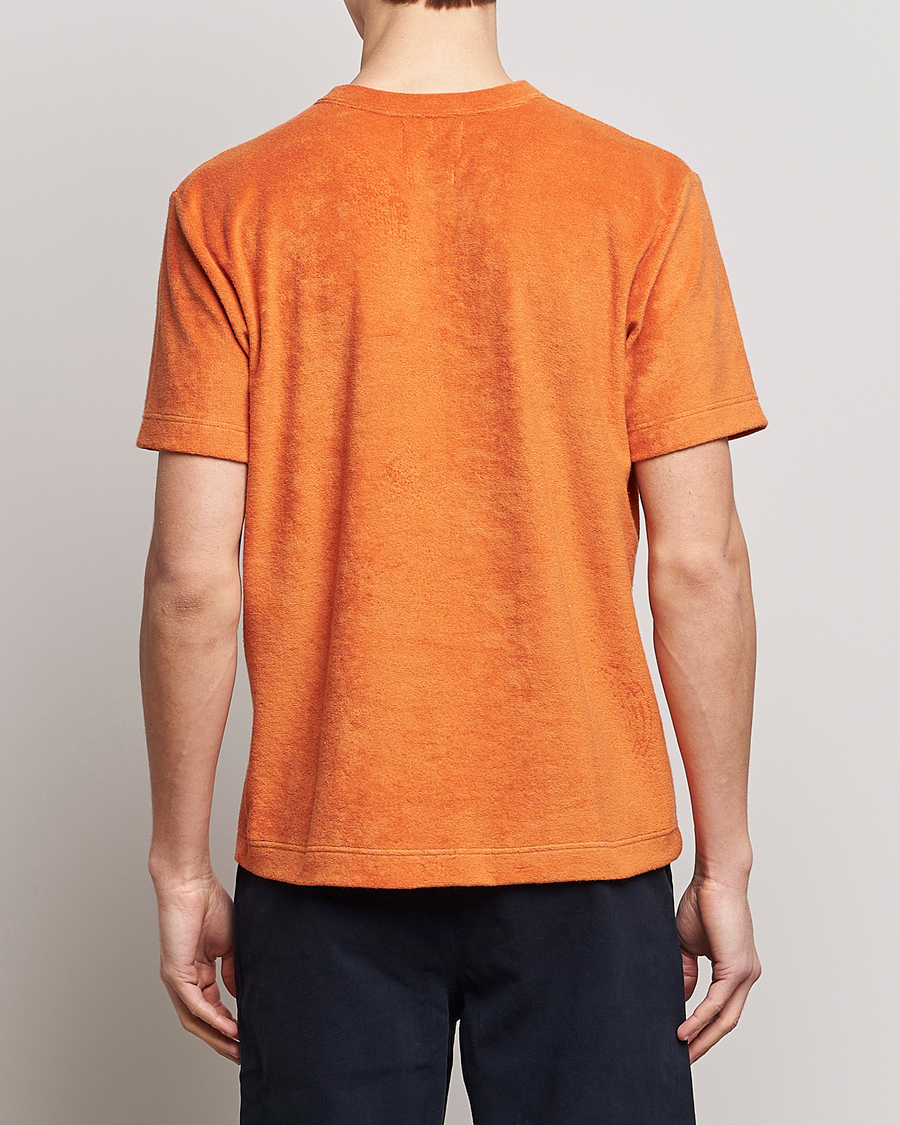 Mies | T-paidat | Howlin' | Fons Cotton Blend Terry Pocket Tee Tangerine Dream