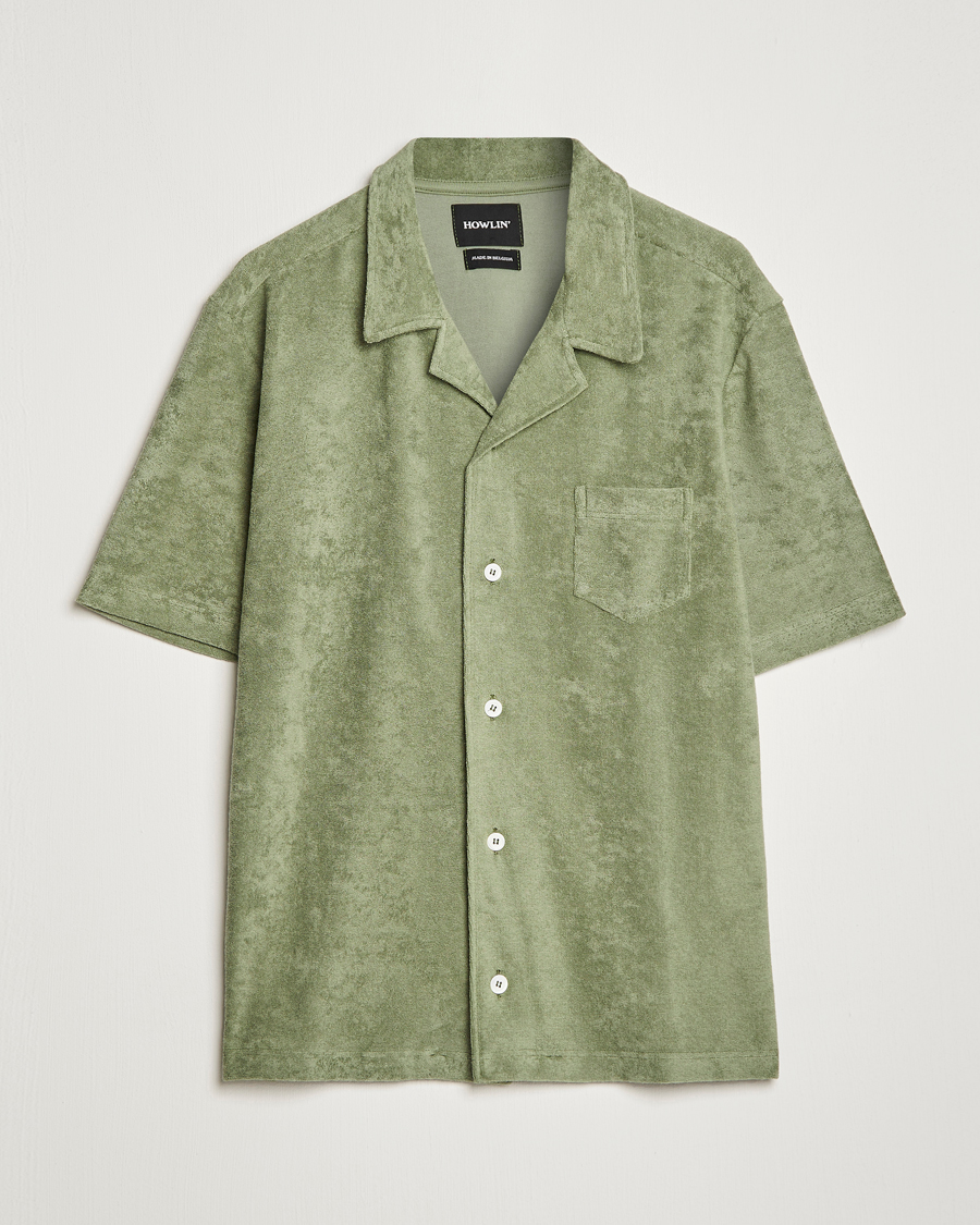 Mies | Kauluspaidat | Howlin' | Short Sleeve Terry Shirt Agave