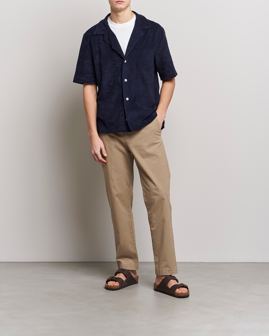 Mies | Kauluspaidat | Howlin' | Short Sleeve Terry Shirt Navy