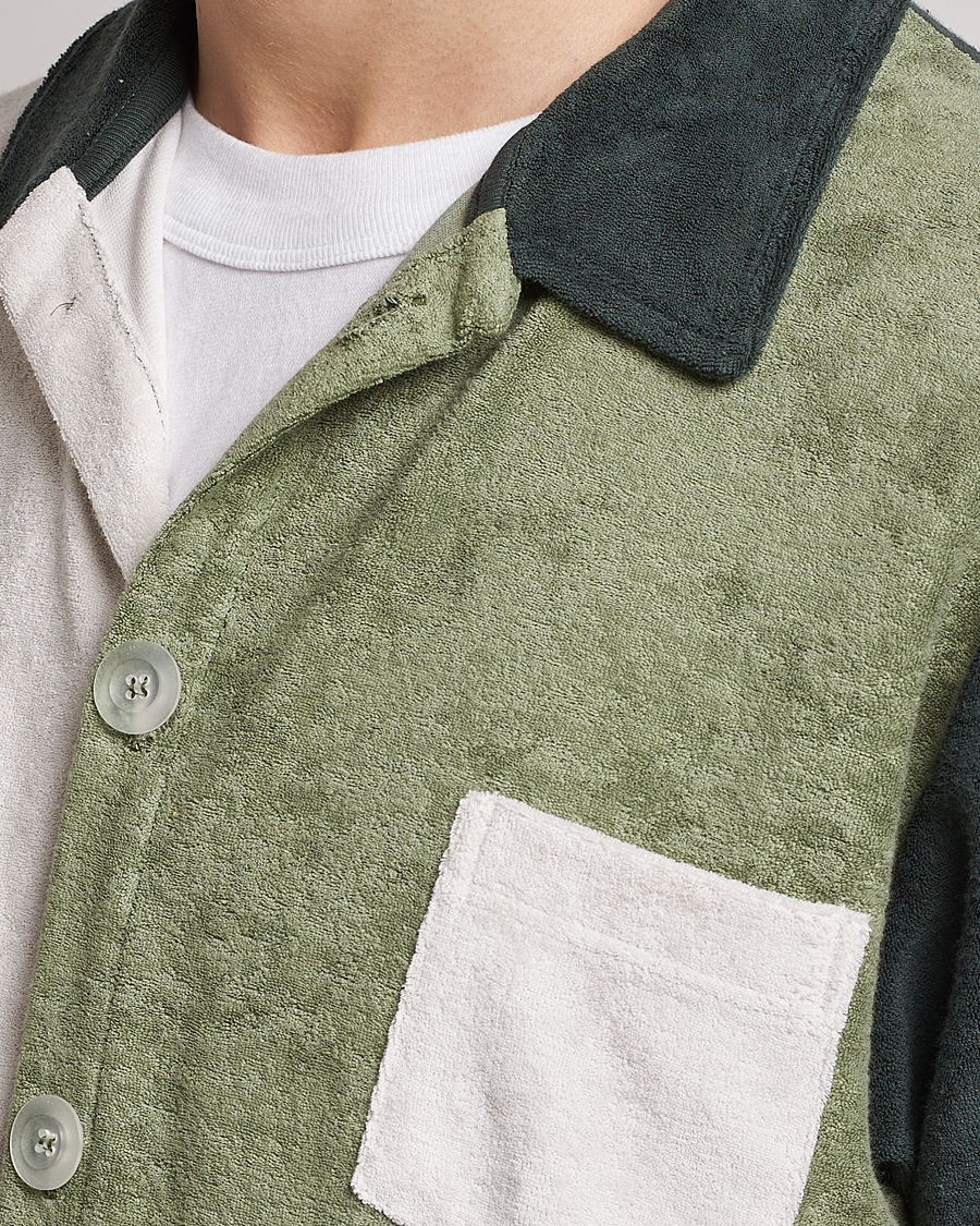 Mies | Kauluspaidat | Howlin' | Short Sleeve Color Block Terry Shirt Agave