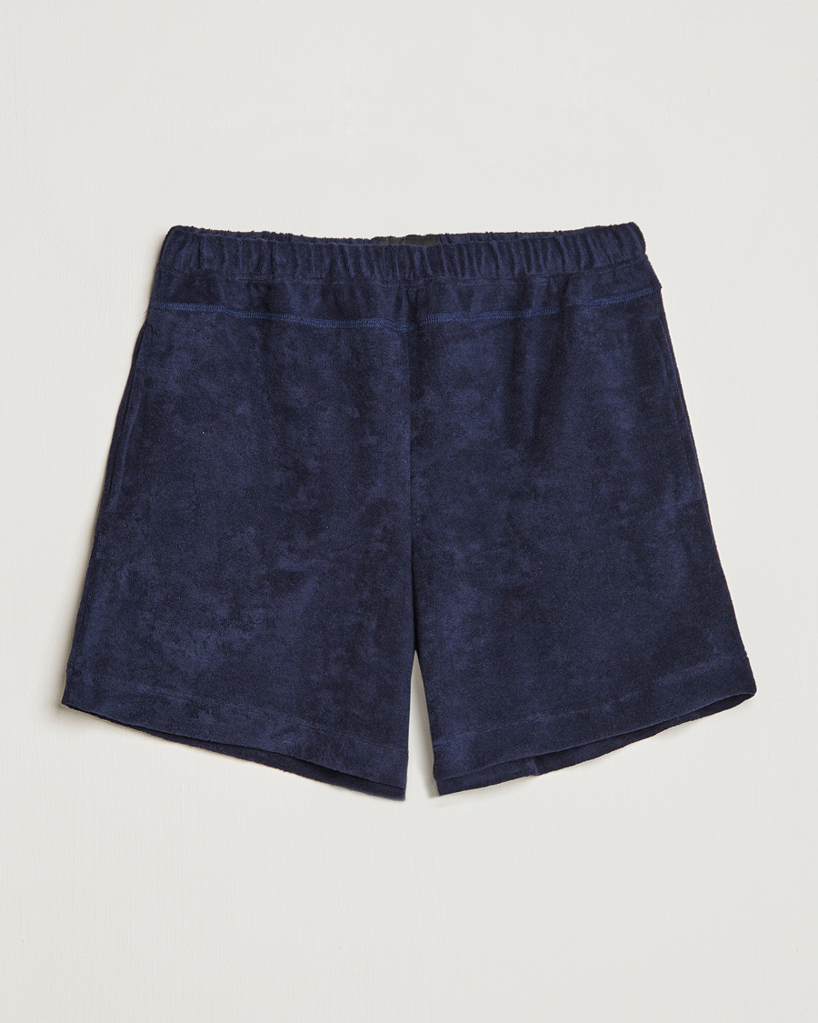Mies | Shortsit | Howlin' | Cotton Blend Terry Shorts Navy