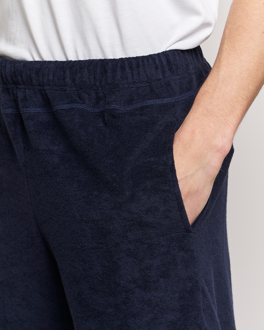 Mies | Shortsit | Howlin' | Cotton Blend Terry Shorts Navy