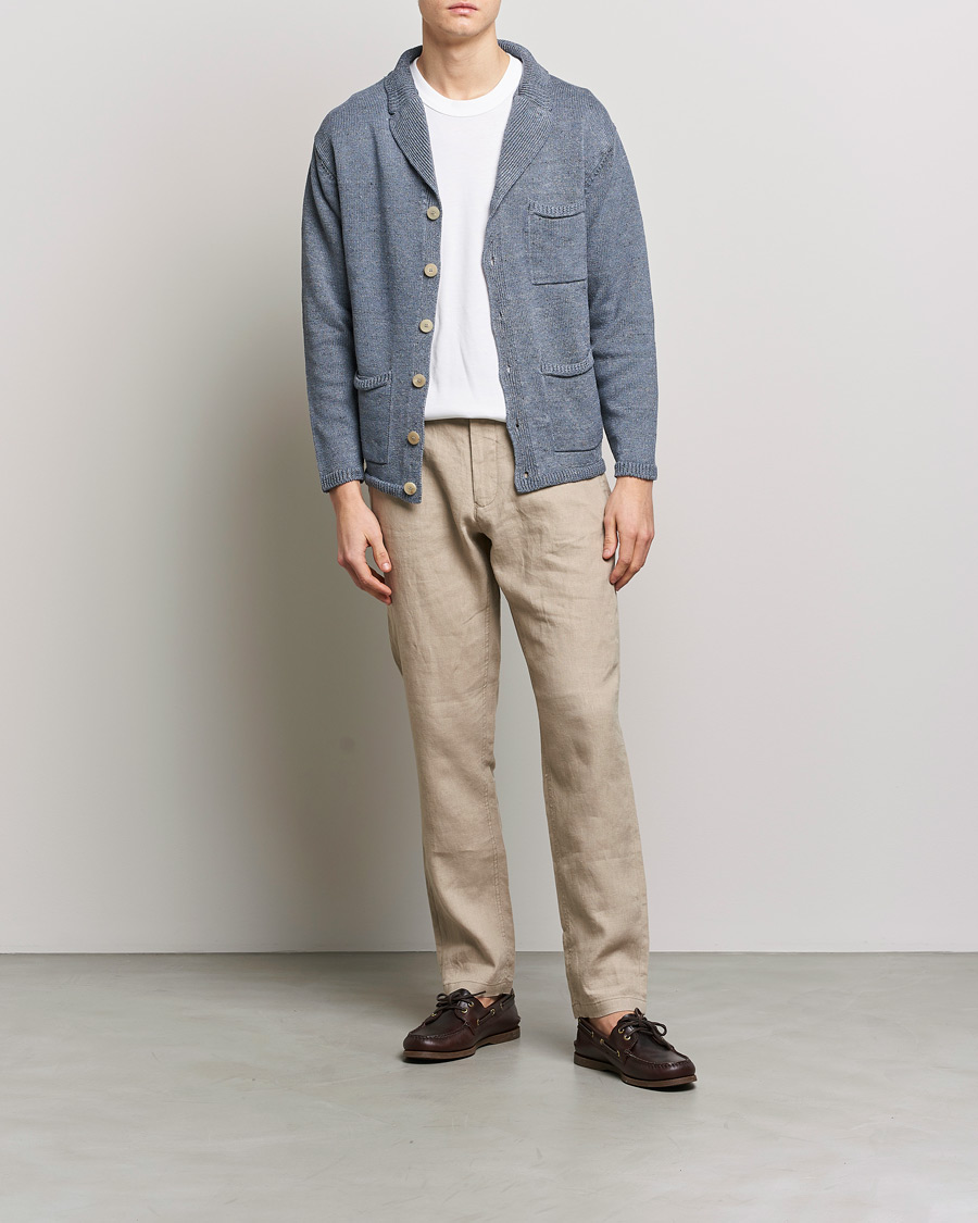 Mies | Puserot | Inis Meáin | Washed Linen Pub Jacket Stone