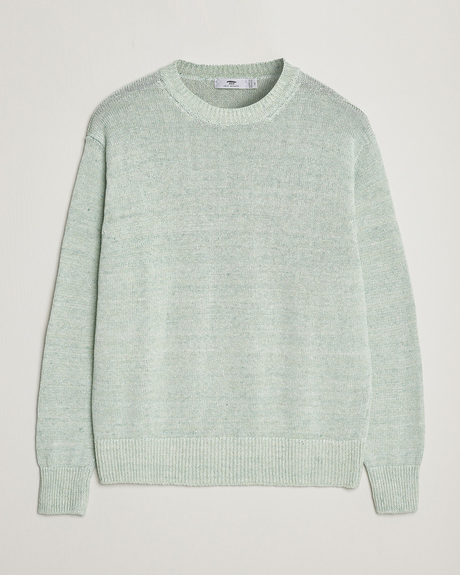 Mies | Puserot | Inis Meáin | Donegal Washed Linen Crew Neck Mint