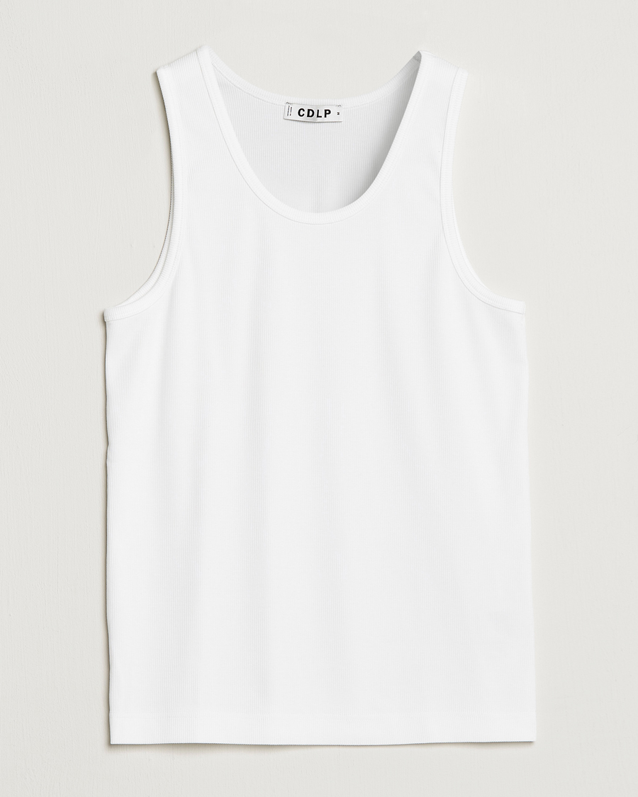Mies | T-paidat | CDLP | Rib Tank Top White