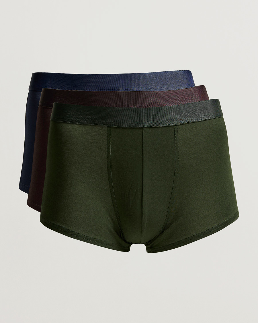 Mies | Alusvaatteet | CDLP | 3-Pack Boxer Trunk Navy/Army/Brown