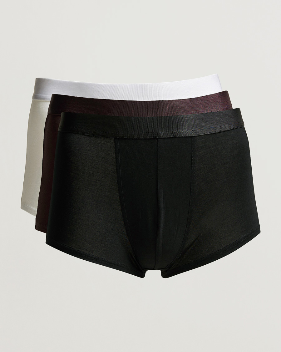 Mies | Alusvaatteet | CDLP | 3-Pack Boxer Trunk Black/White/Brown