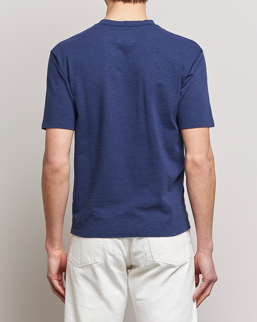 Mies | T-paidat | Drake's | Cotton Pocket T-Shirt Navy