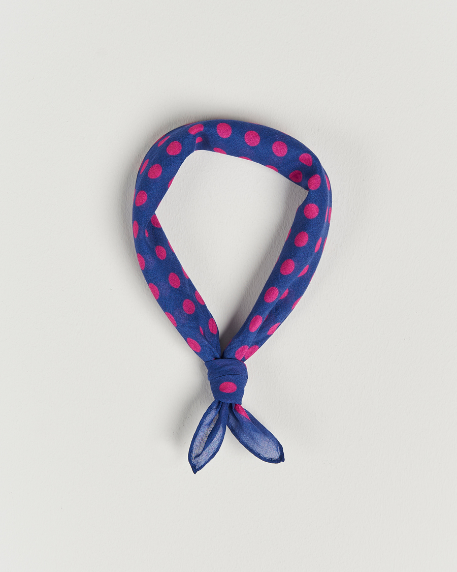 Mies | Massimo Alba Cotton Voile Bandana Blue Massaua | Massimo Alba | Cotton Voile Bandana Blue Massaua