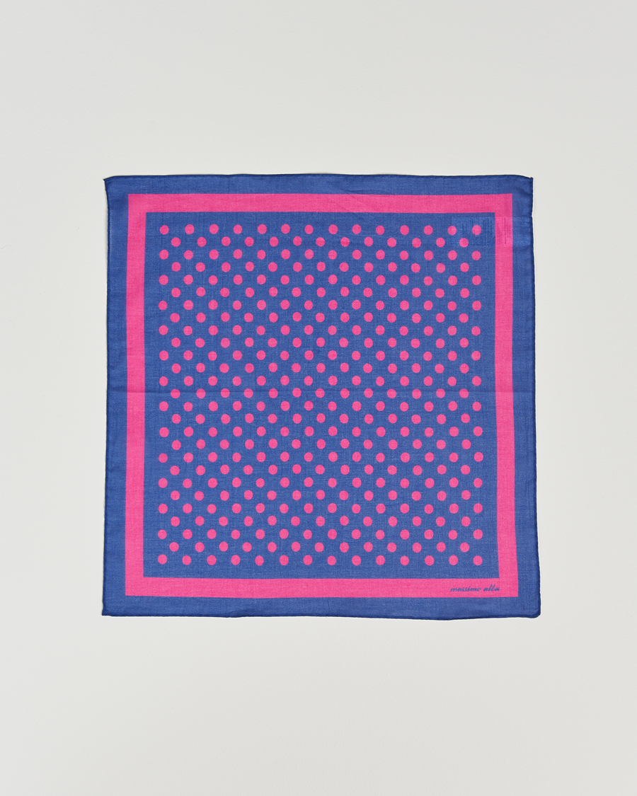 Mies | Massimo Alba Cotton Voile Bandana Blue Massaua | Massimo Alba | Cotton Voile Bandana Blue Massaua