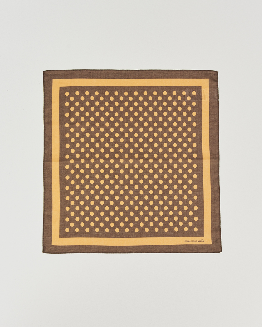 Mies | Massimo Alba Cotton Voile Bandana Cacao | Massimo Alba | Cotton Voile Bandana Cacao