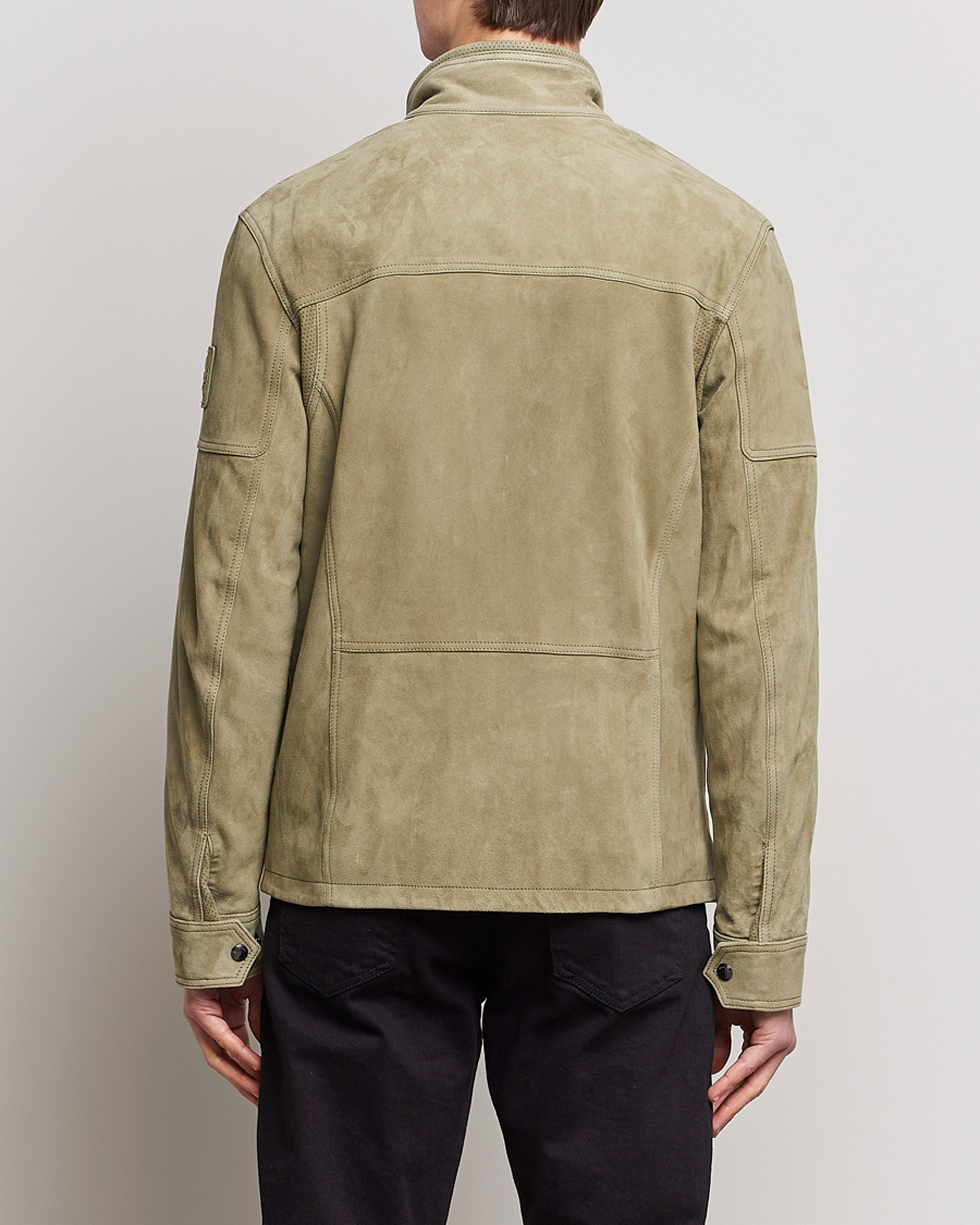 Mies | Takit | Belstaff | Dene Suede Field Jacket Aloe
