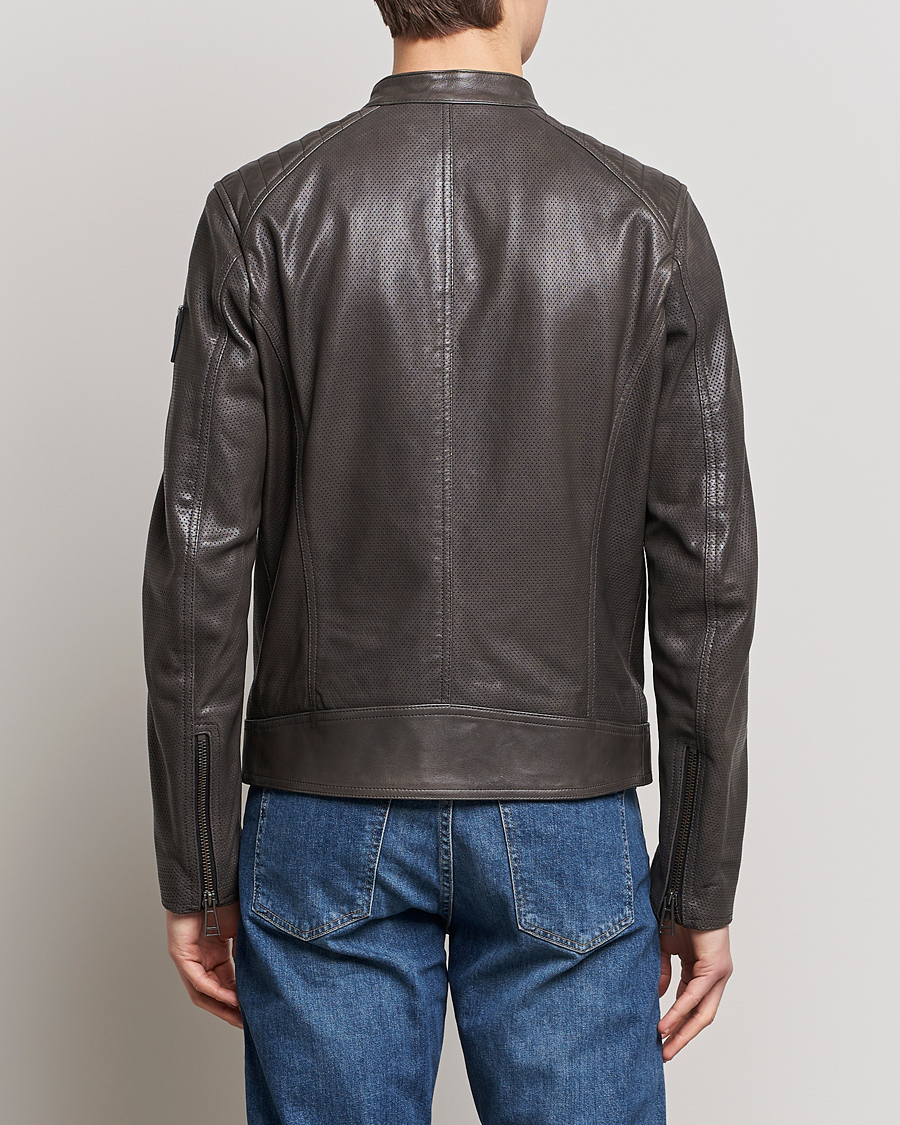 Mies | Takit | Belstaff | V Racer Air Leather Jacket Dark Grey