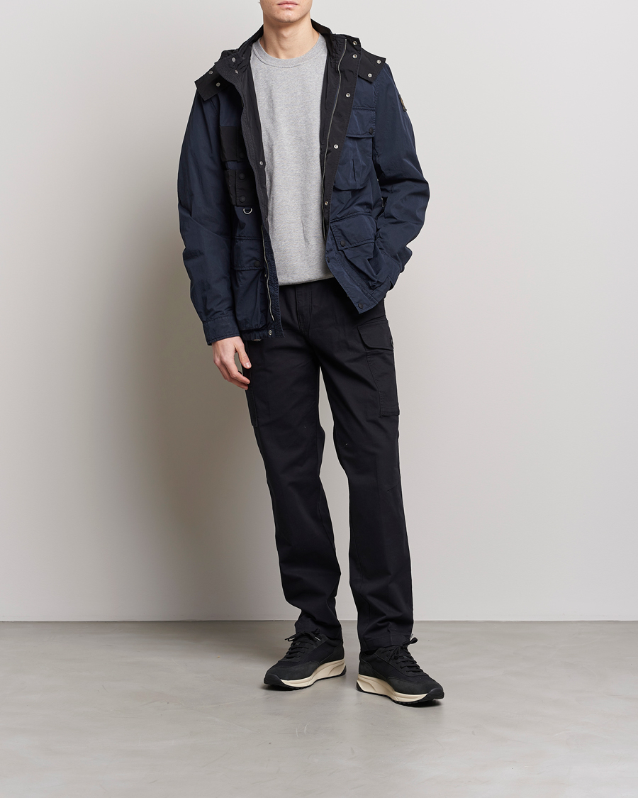 Mies | Takit | Belstaff | Deploy Cotton/Nylon Field Jacket Dark Ink/Black