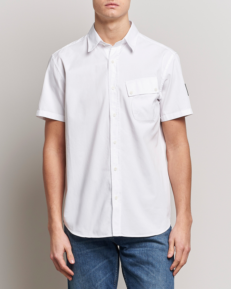 Mies |  | Belstaff | Short Sleeve Pitch Shirt White