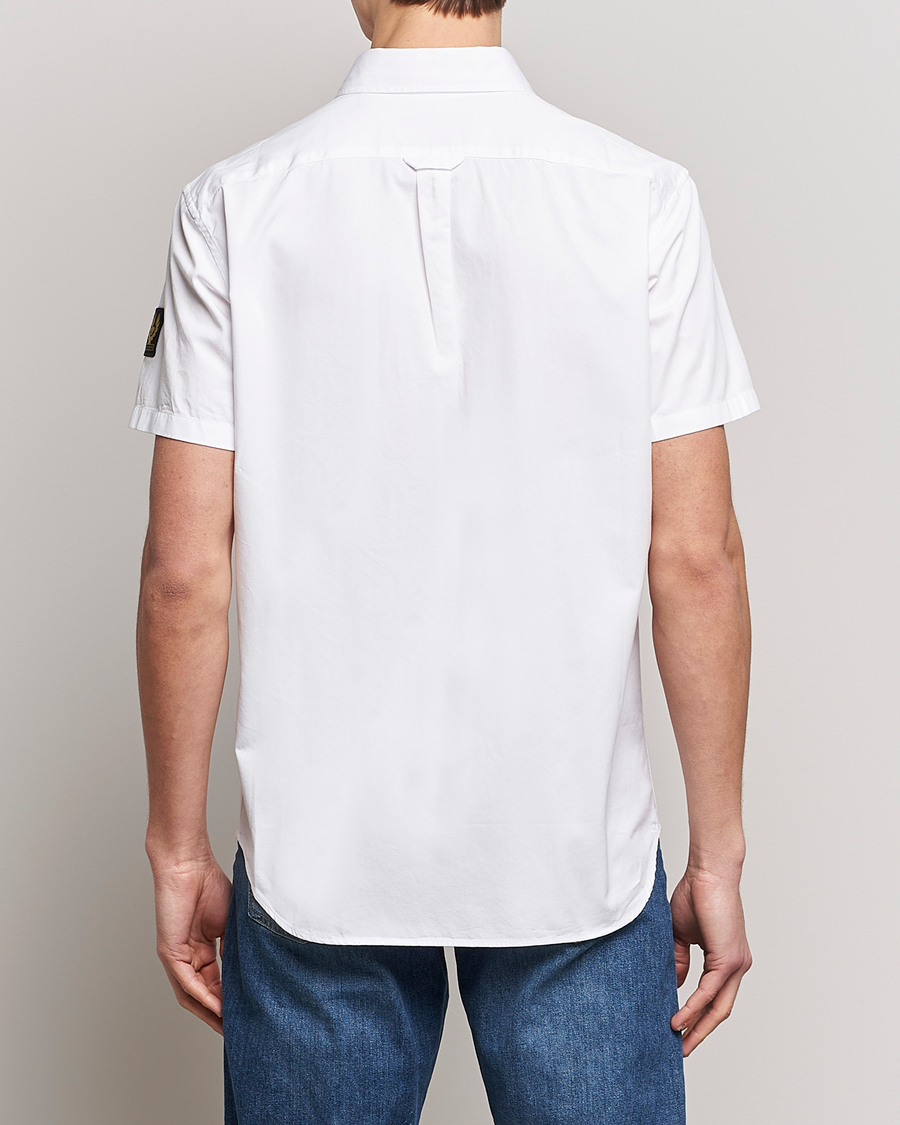 Mies | Kauluspaidat | Belstaff | Short Sleeve Pitch Shirt White