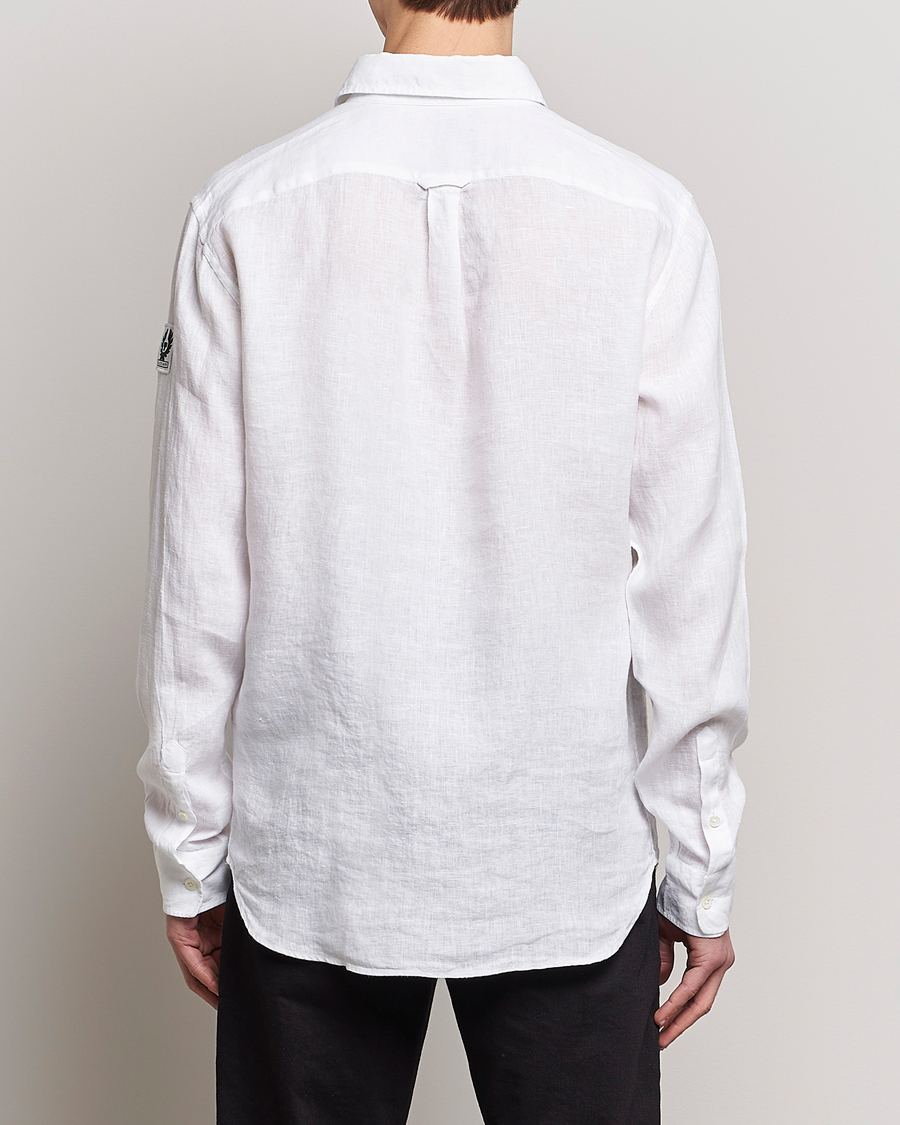 Mies | Kauluspaidat | Belstaff | Pitch Linen Pocket Shirt White