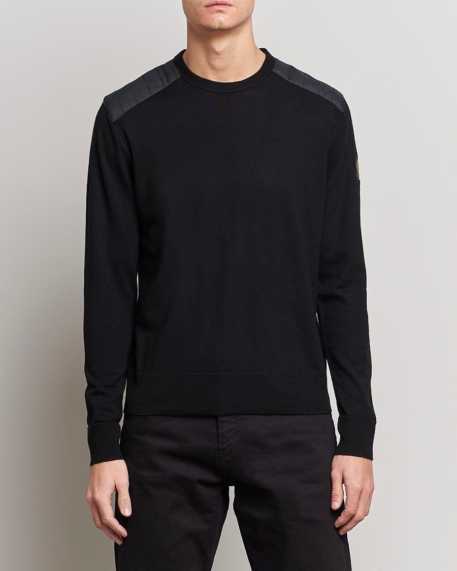 Mies | Alennusmyynti vaatteet | Belstaff | Kerrigan Crew Neck Merino Sweatshirt Black