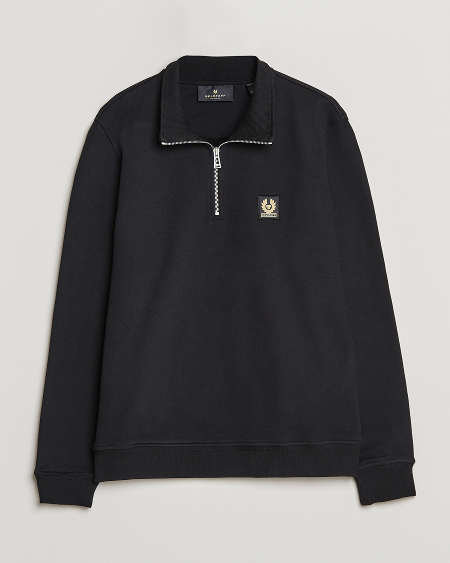 Mies | Puserot | Belstaff | Signature Half Zip Sweatshirt Black