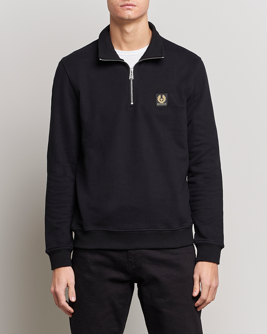 Mies | Puserot | Belstaff | Signature Half Zip Sweatshirt Black