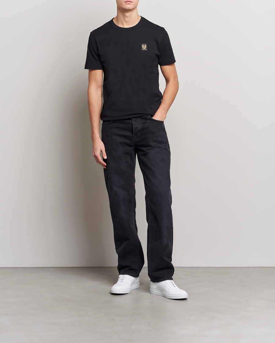 Mies | T-paidat | Belstaff | Cotton Logo T-Shirt BLACK
