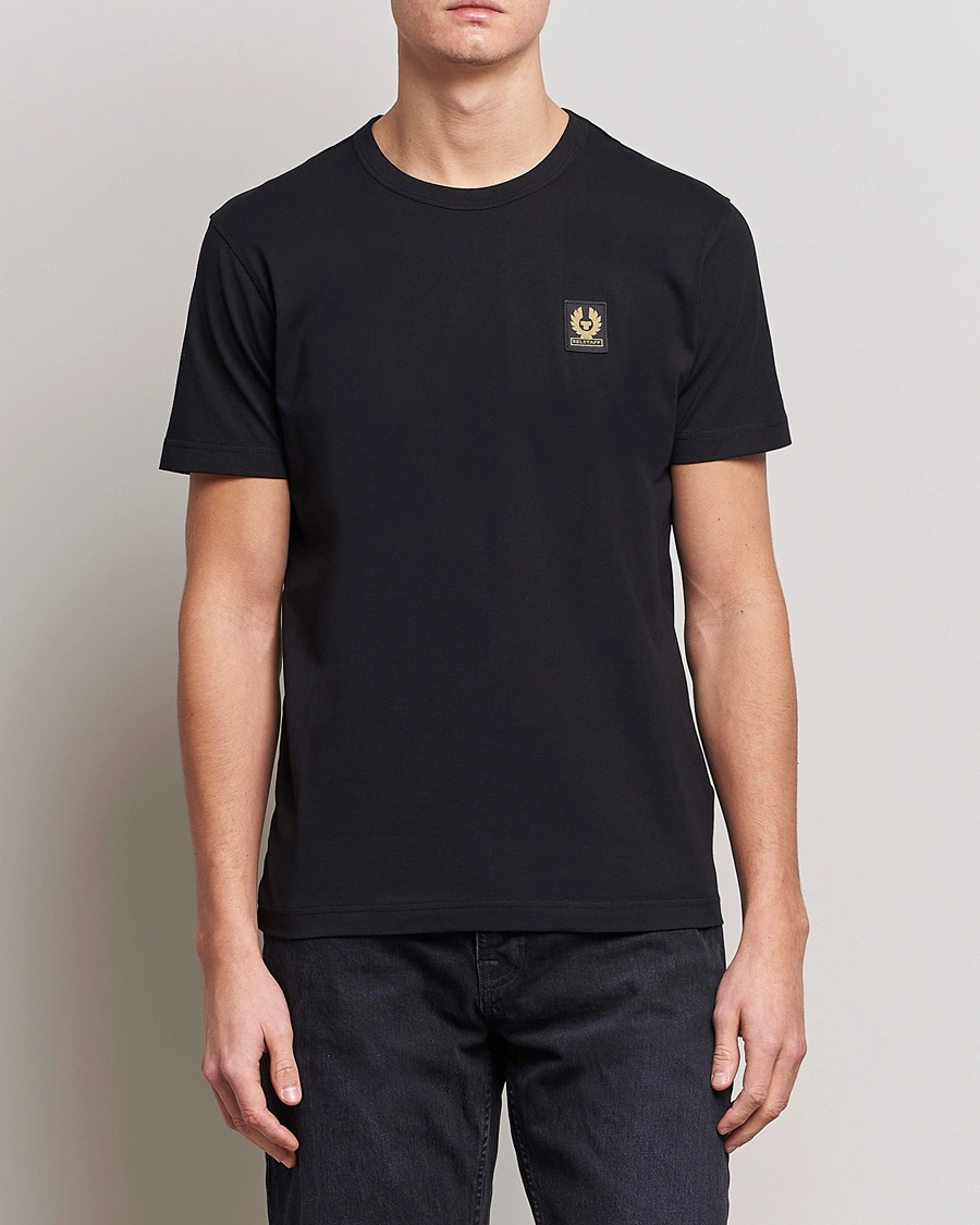 Mies | Mustat t-paidat | Belstaff | Short Sleeve Logo Tee Black